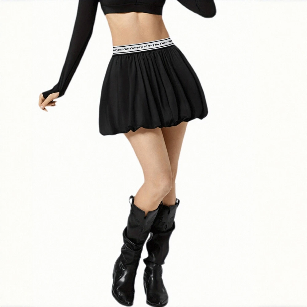 กระโปรงทรงเอไลน์ลำลองสำหรับผู้หญิงช่วงฤดูใบไม้ร่วง ความยาวปานกลาง เอวปกติ แฟชั่น ทันสมัย สวมใส่สบาย