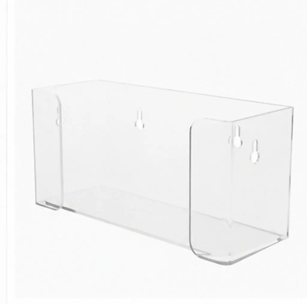 Wall-Mounted Mask Holder Acrylic Dispenser Portable Organizer for Laboratory Hotel Gloves Storage Box Glove Dispenser