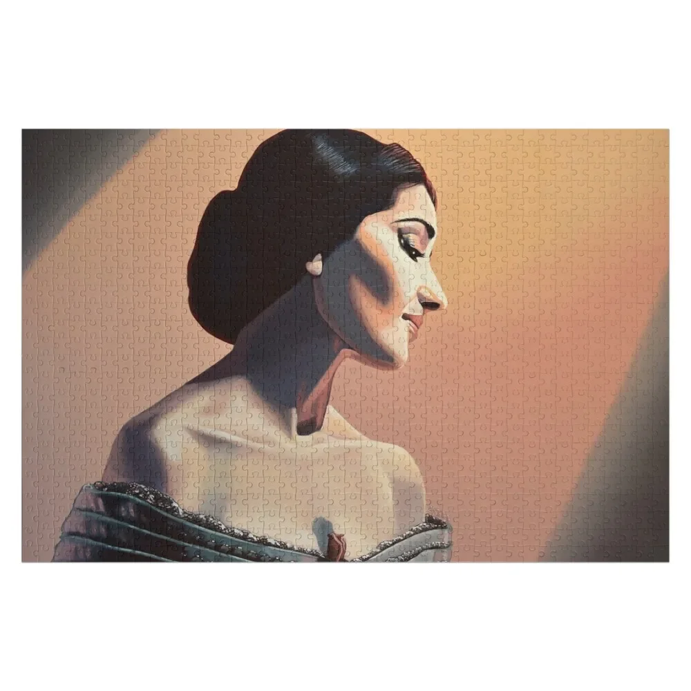 

Maria Callas painting Jigsaw Puzzle Custom Wooden Gift Custom Puzzle