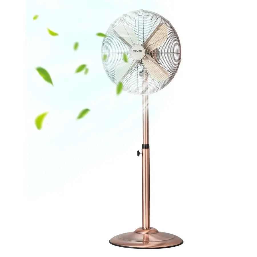

Industrial Pedestal Fan, 16 Inch 75Degree Oscillating Fan, Height Adjustable Standing Fans with 3 Adjustable Speeds, High Power