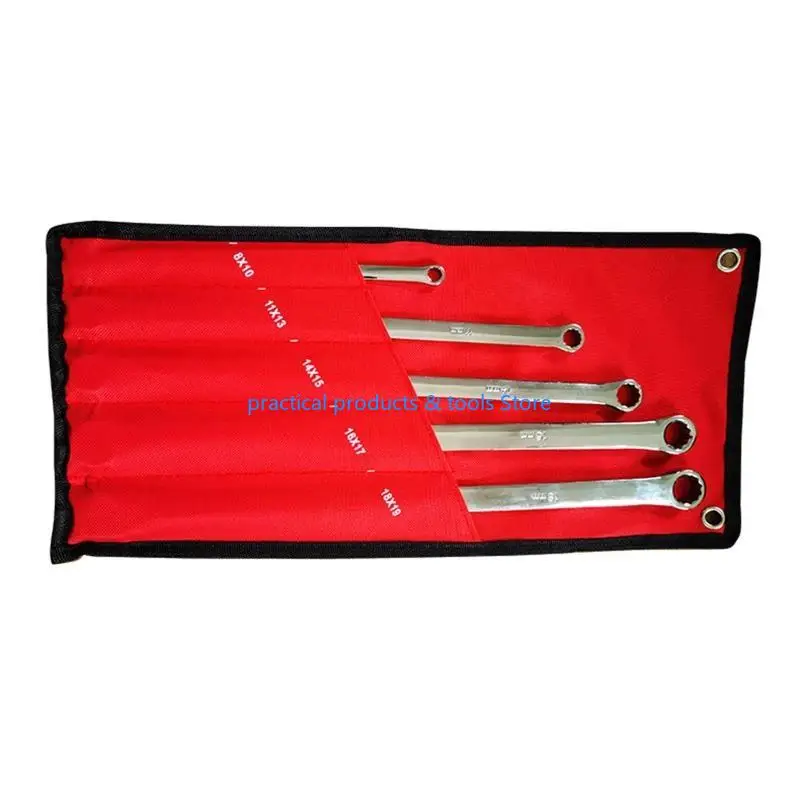 

77JB 5 PCS Double Box Cond Harench Set Metric Chrome Vanadium Steel Set Set Tool