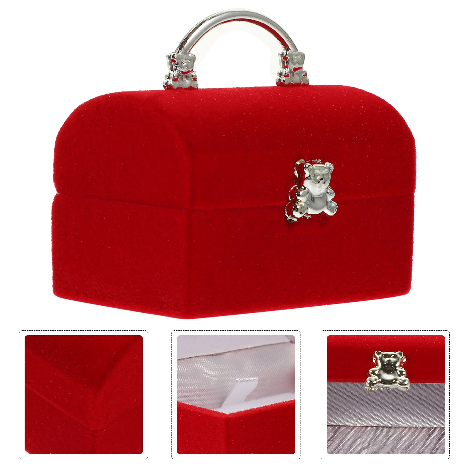 

Lightweight Jewelry Ring Storage Case For Women Engagement Wedding Birthday Gift Mini Gift Box Necklace Earring Packaging Small