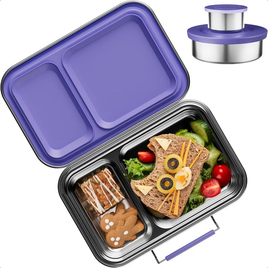 

Stainl Steel Lunch Box for Leak Proof Bento Lunch Box BPA Free 304 Stainl Steel Bento Box Stainl Bento Box with Containers for