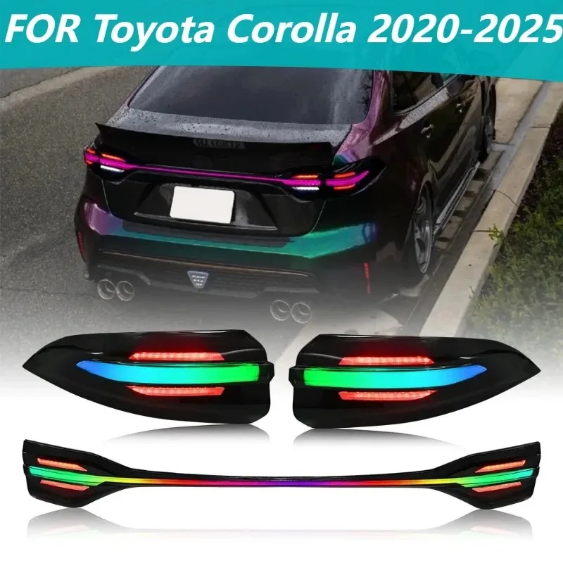 

For Toyota Corolla 2020-2025 RGB LED Tail Lights Plug and Play with Sequential Turn Signal