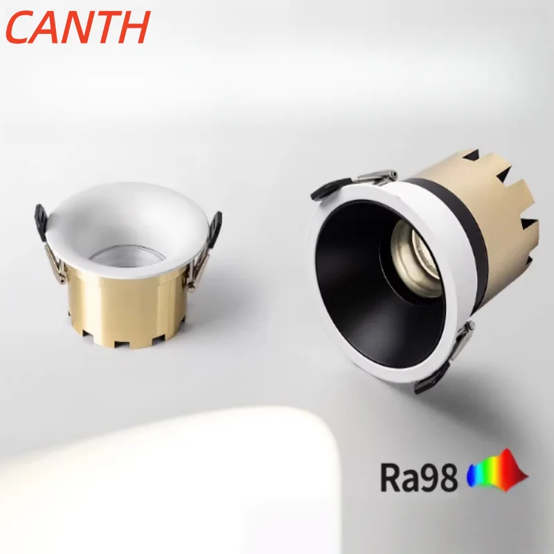 

Встраиваемый светильник с глубоким рассеивателем, антибликовым покрытием, регулируемым источником света, полным спектром, без центрального светильника, для бытового и коммерческого использования