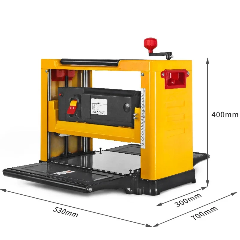 2000W High Power All-copper Machine All-metal Fuselage Double Exhaust Dust Design 8000RPM 330mm Benchtop Planer