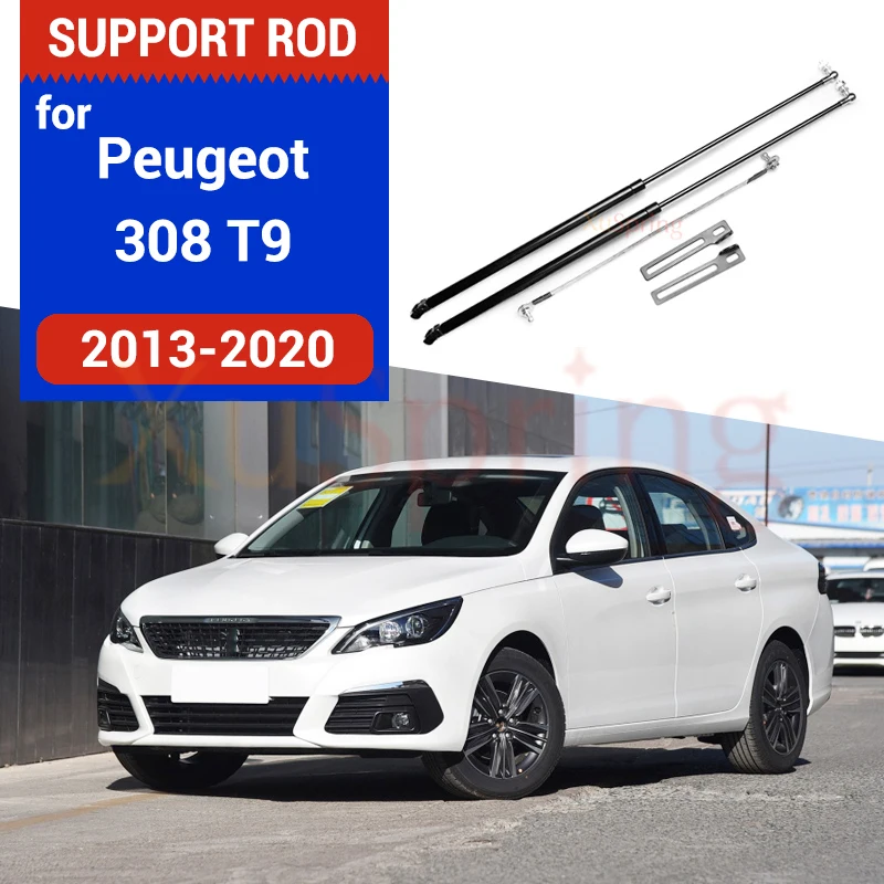 Car Bonnet Hood Support Hydraulic Rod Strut Bars Lift Spring Shock Bracket For Peugeot 308 T9 2013 2014 2015 2016 2017 2018 2019