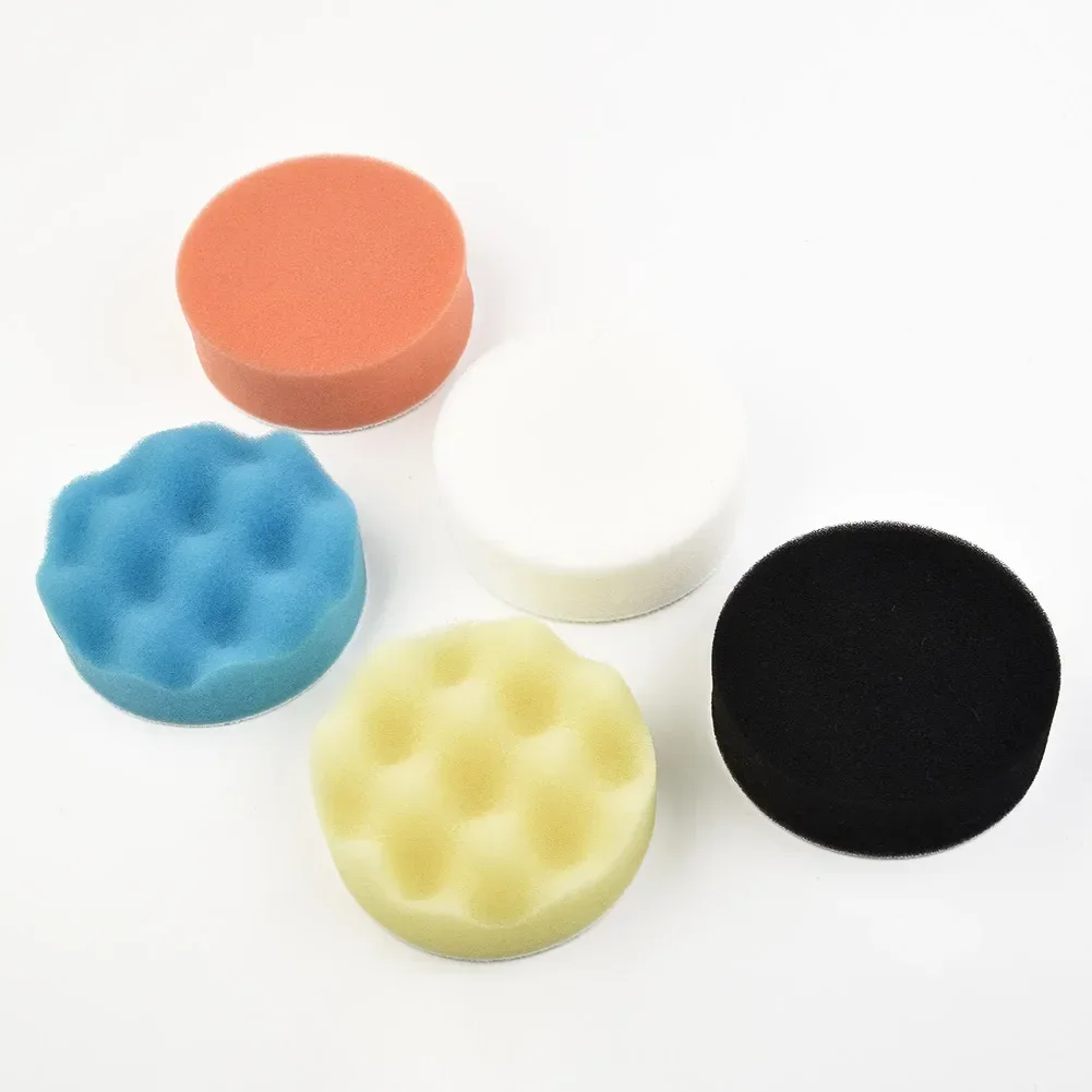 Tampone per lucidatura da 50 pezzi tamponi per lucidatura in spugna da 3 pollici/75mm dischi lucidatrice per auto rimozione della polvere graffi strumento per la pulizia della ceretta