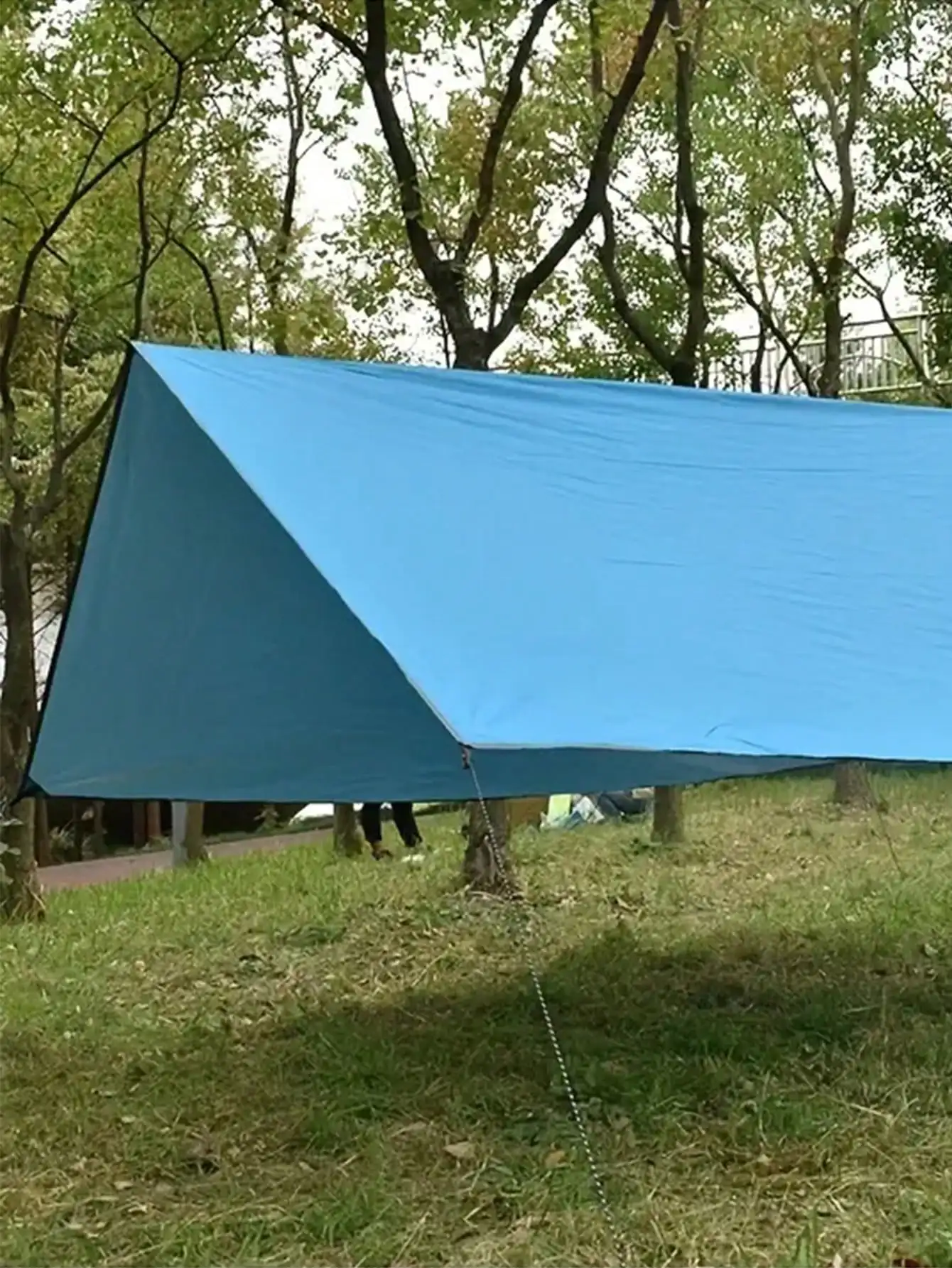 1pc Sunshade Rainproof Sky Curtain Tent, Portable Sun Awning For Outdoor Camping