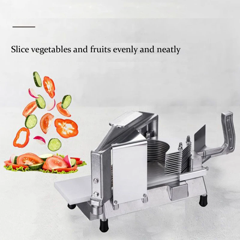 

Commercial Tomato Slicing Machine Manual Stainless Steel Fruit Slicer Home Restaurant Multifunctional Vegetable Cut Food Chopper