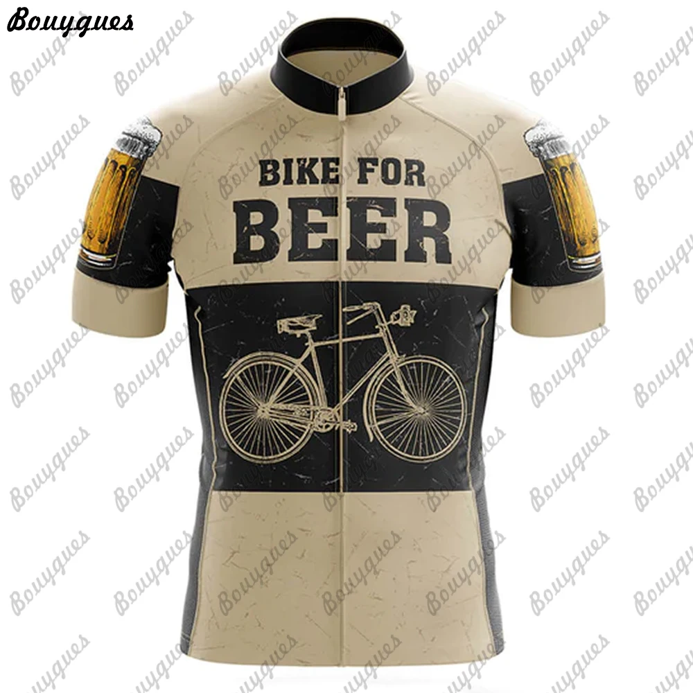 Beer Team Men Cycling Jersey MTB Maillot Bike Shirt Downhill Jersey High Quality Pro Team Tricota Mountain Bicycle Clothing