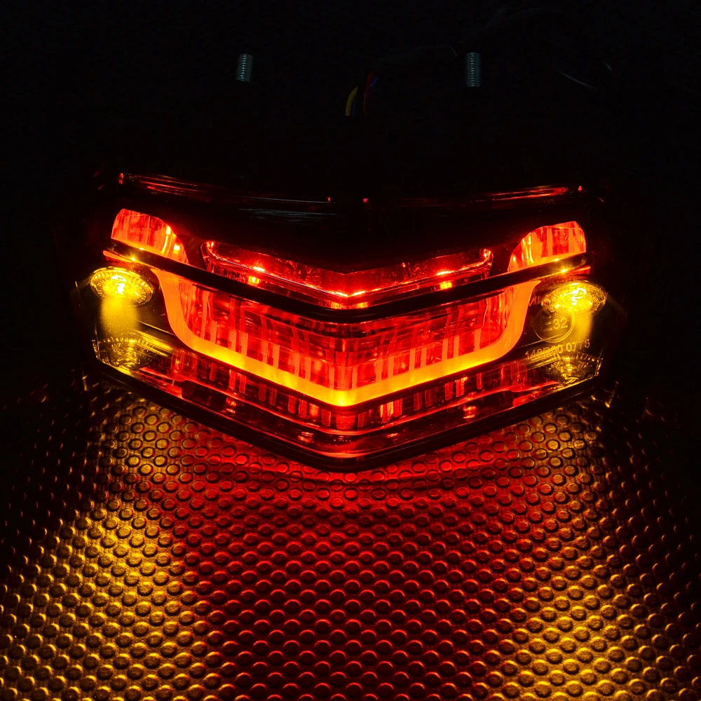 

Motorcycle Tenere700 LED Tail Brake Light For Yamaha Tenere 700 2024 2025 Rear Brake Stop Lamp Integrated Turn Signal Flasher