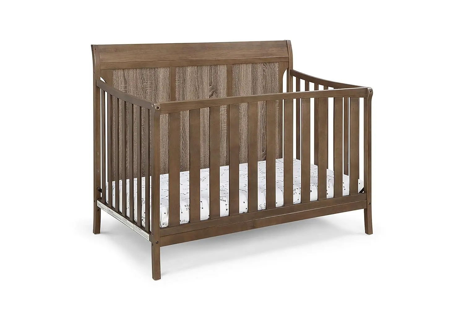 Suite Bebe Shailee 4-in-1 Convertible Crib in Brown Stone