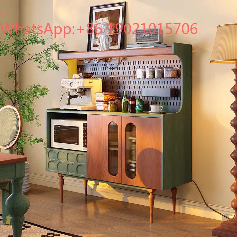 

HXL Sideboard Retro Simple Storage Integrated Solid Wood Living Room Kitchen Storage Cabinet