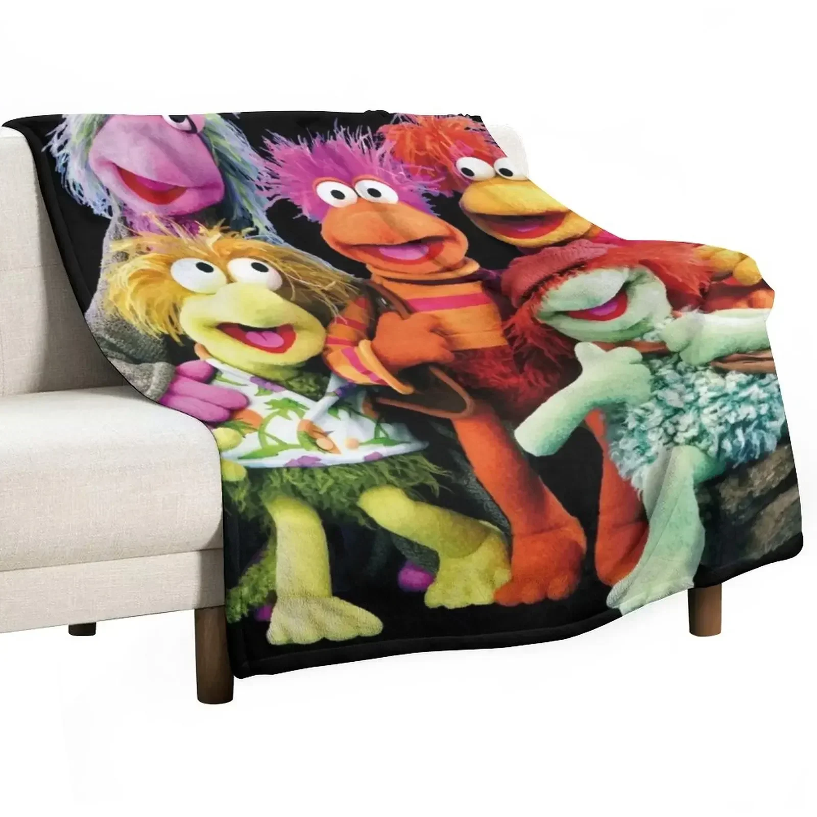 

Fraggle Rock Throw Blanket Quilt Picnic bed plaid Blankets