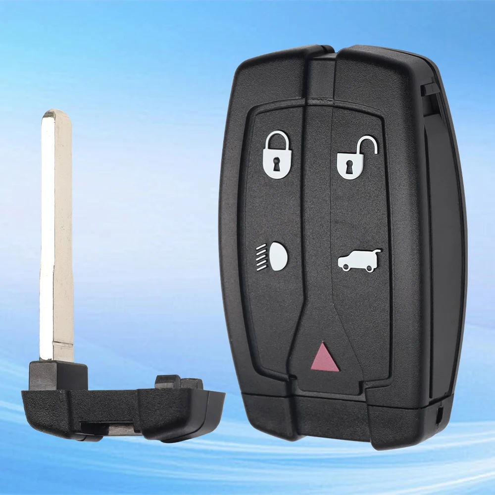 Zz For LAND ROVER FREELANDER 2 New Replacement Key Blank  5 Buttons Remote Smart FOB Case Shell Uncut Blade Auto Parts