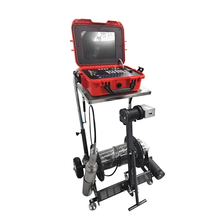 300m Underwater Inspection Camera With 12 Inch Outdoor Display Video Borehole Dual Inspection Cameras