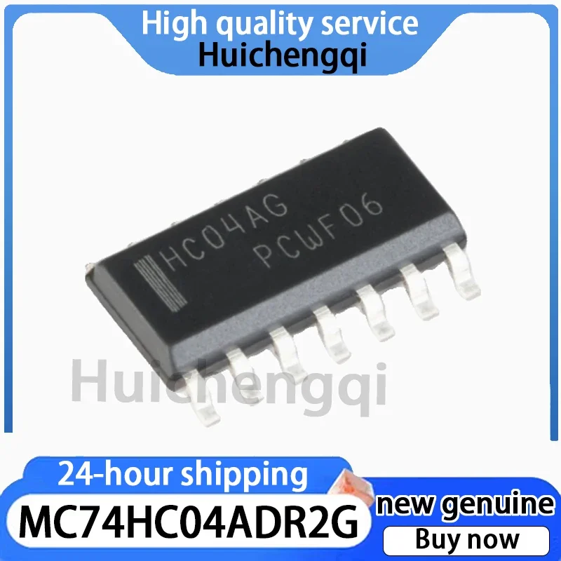 10PCS Original Genuine MC74HC04ADR2G Silk Screen HC04AG Patch SOIC-14 Six Channel Inverter Chip