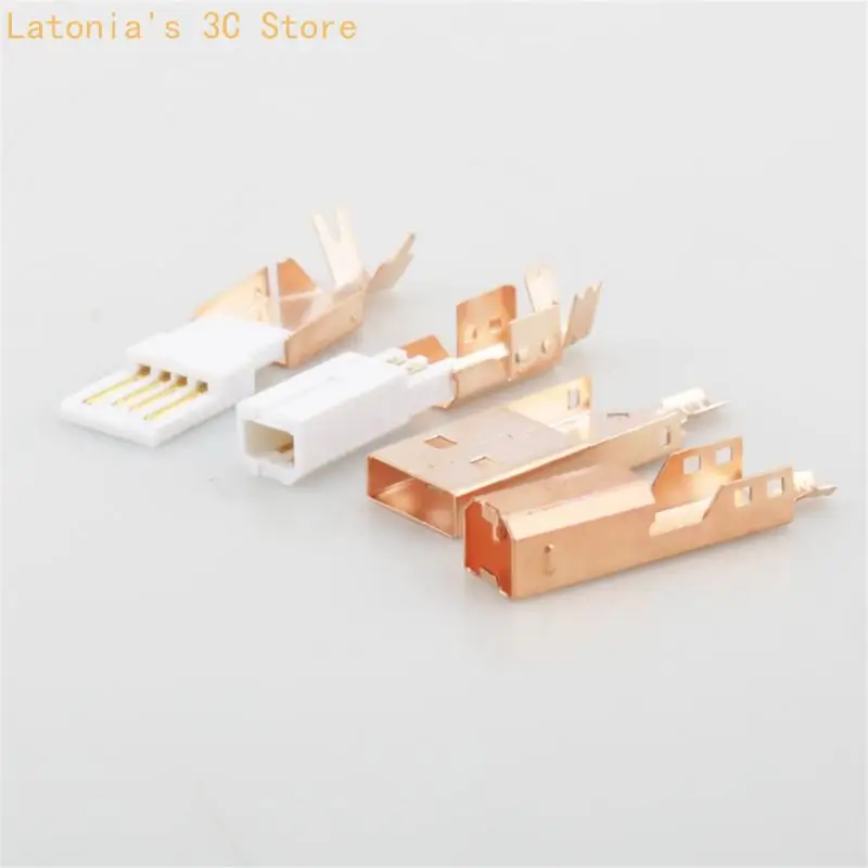 1Set USB A and B Connectors Sockect Gold Plated for Enhances Sound Performances in Studios and Home Entertainment Systems X3UB