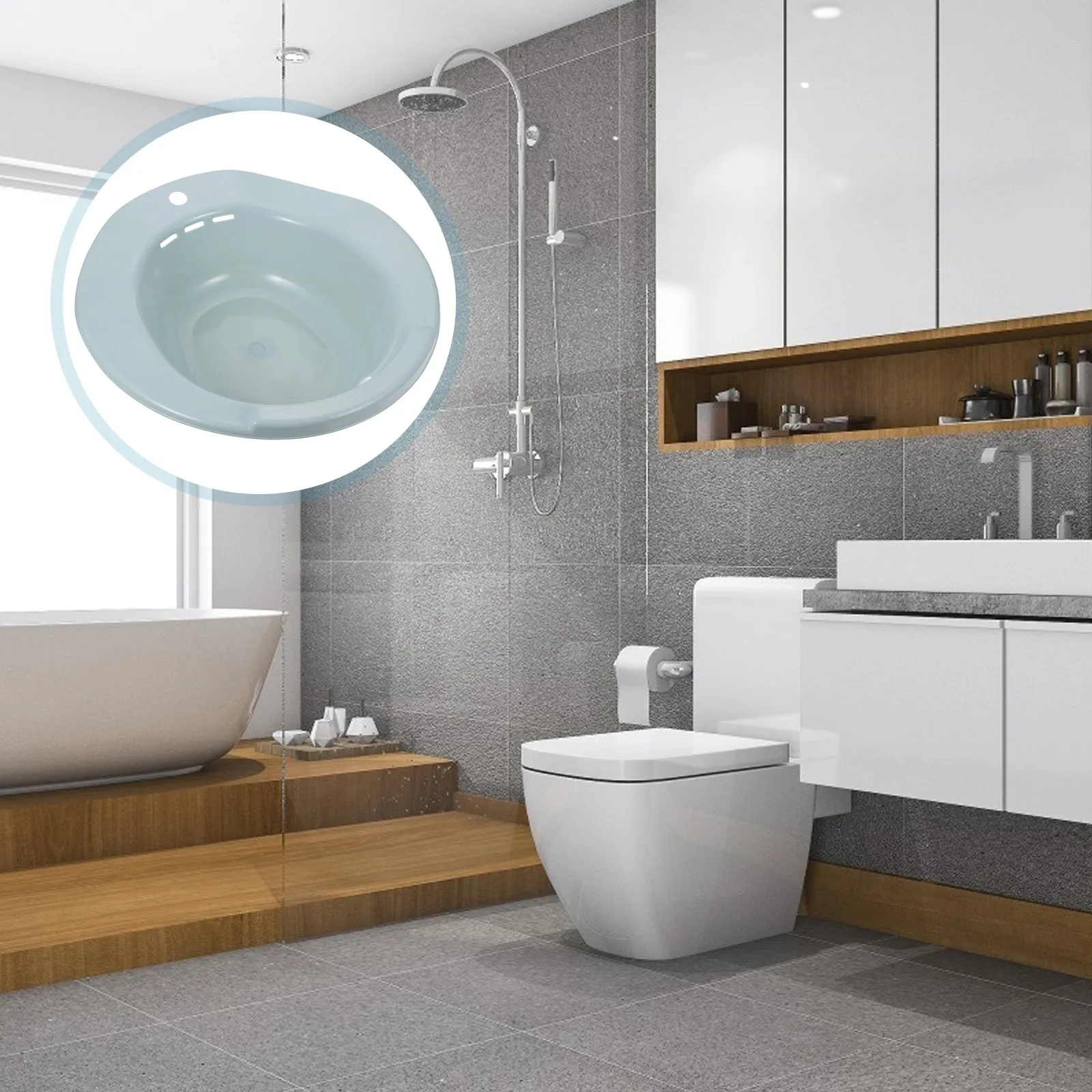 

1Pcs Sitz Bath Safe Material Squat Free Postpartum Care Basin Toilet Seat Wash Basin Women Private Parts Cleaner Pregnant