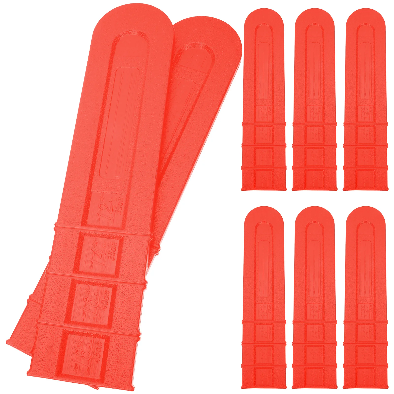 

8Pcs Durable Chainsaw Bar Cover Sleeves Plastic Protective Guide Storage Case Chainsaw Protective Supplies Saw Sleeve