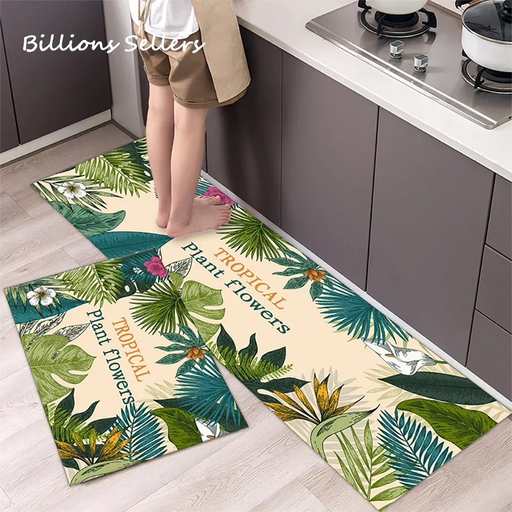 Long Kitchen Carpet for Floor Home Entrance Doormat Bedroom Living Room Decor Bedside Rug Hallway Balcony Bathroom Anti-Slip Mat