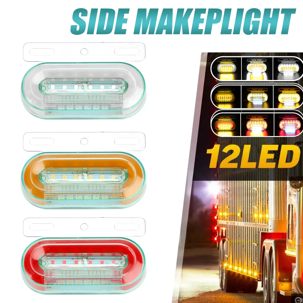 

Car Trailer Lorry External Lamp 3 Modes Warning Taillight Car Accessories 24V Car Truck Side Marker Light Signal Indicator