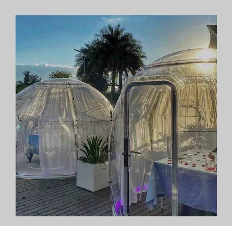 Outdoor Bubble House Transparent Tent Camp Starry Sky Room Scenic Area Homestay Exhibition Spherical Tent Hotel Bubble Room