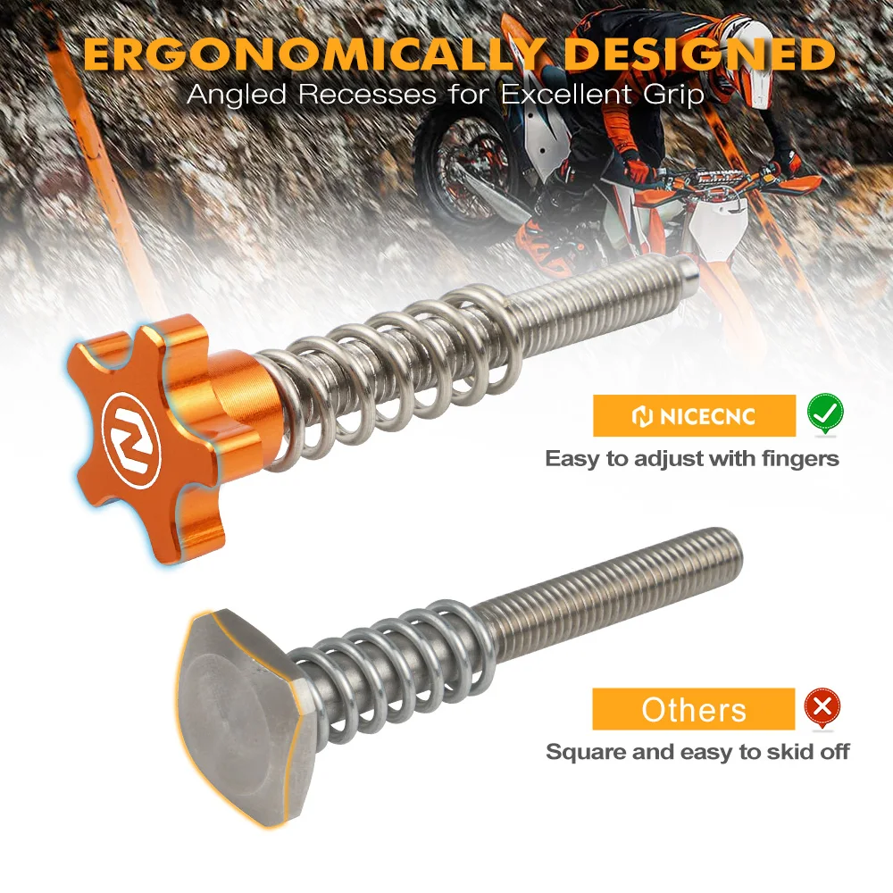 NICECNC For KTM EXC 300 TPI 300 250 XCW 2018-2023 XCW 150 TPI 2020-2023 Motocross Throttle Air Speed Idle Screw Bolt Adjuster