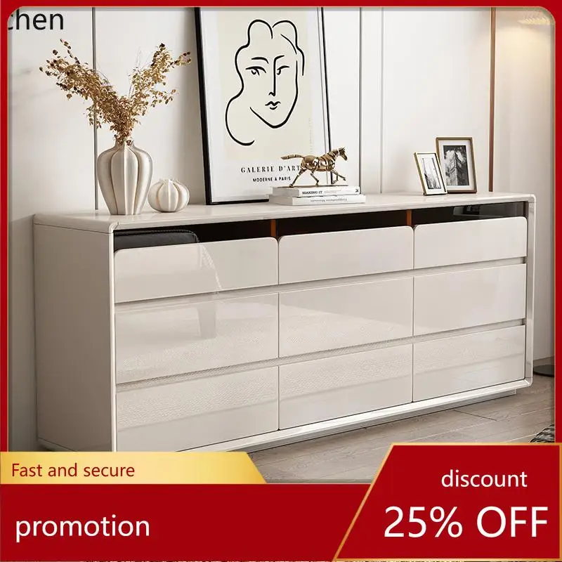 ZML Wall-Mounted Storage Cabinet Large Capacity Storage Cabinet Living Room Drawer Five-Drawer High-End Feel
