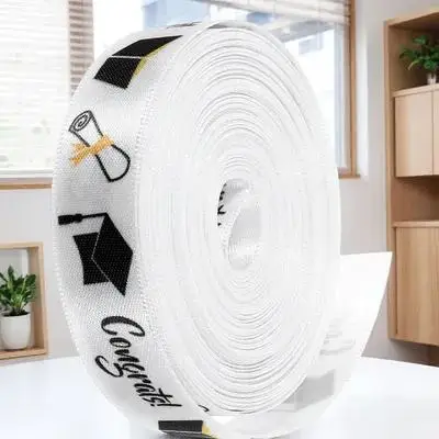 هدية التخرج الشريط لفة DIY الحرف التفاف الزخرفية كعكة مربع التعبئة والتغليف مشرق اللون حزب تفضل غراد زخرفة