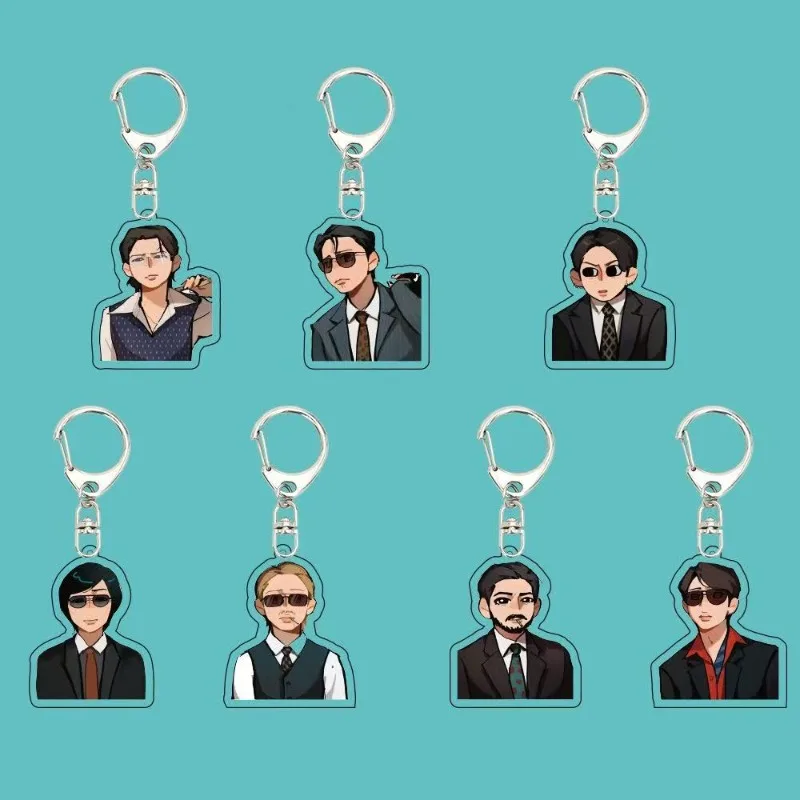 Popular Anime Acrylic Keychains for Accessories  Charms Pendant Lovely Bag Keyrings Jewelry Friend Gift Cute Decoration Souvenir
