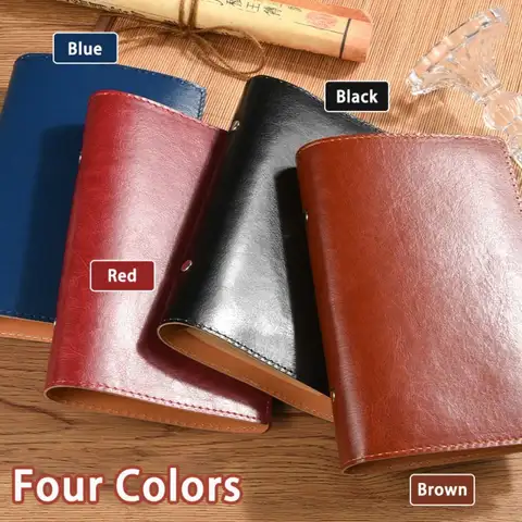 New A5/A6 Notebook PU Leather Detachable Shell Travel Journal Loose-leaf Diary Book Gift