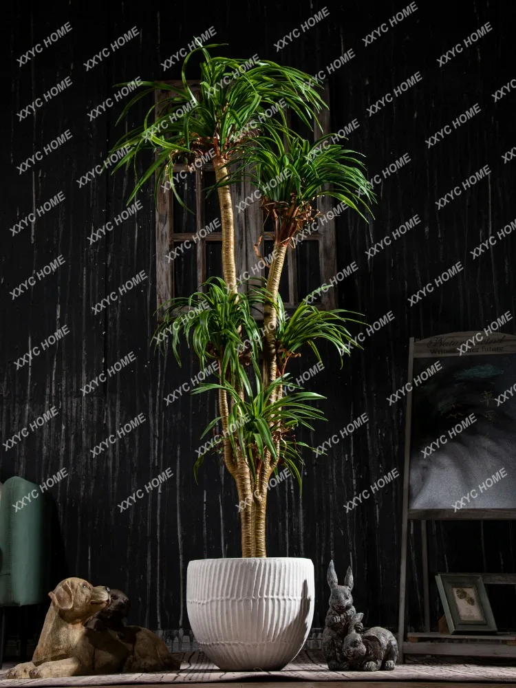 Tropikalna dracena Dracaena Marginata symulacja zielonej rośliny bioniczne sztuczne drzewa krajobraz roślin dekoracji wnętrz salonu