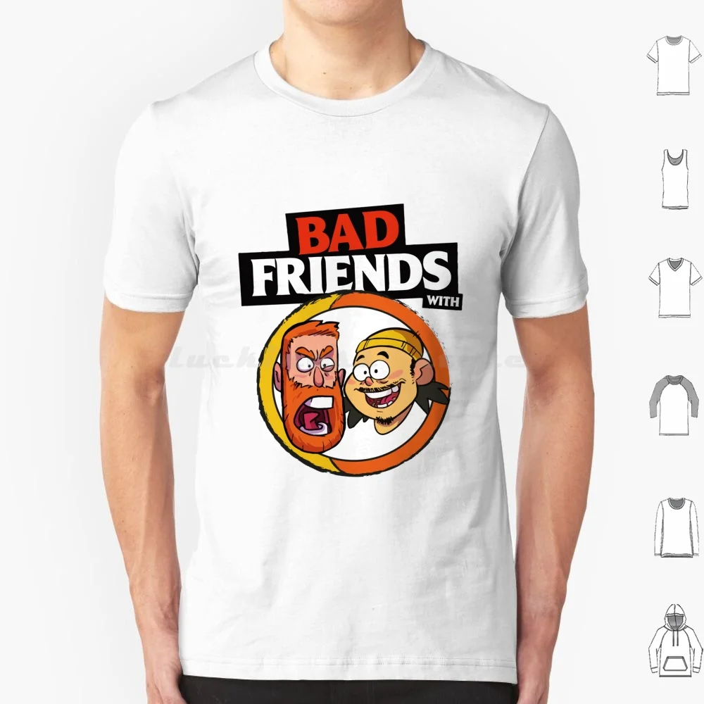 Bad Friends Podcast-Bobby Lee-Andrew Santino T Shirt Big Size 100% Cotton Bad Friends Podcast Andrew Santino Bobby Lee Ginger