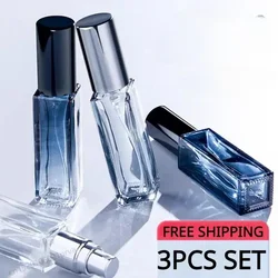 3pcs 5ml 10ml High Quality Perfume Spray Bottle Empty Glass Parfum Atomizer Travel Cosmetic Bottl Sample Vials Refillable Mini