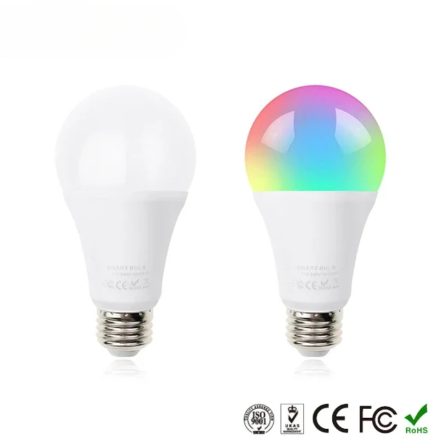 الصين الصانع التحكم الذكي نظام أتمتة المنزل 10W Tuya Smart WiFi اللاسلكية LED لمبة PST-Q9 #6