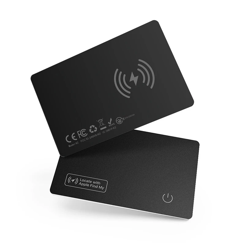 

Bluetooth Tracker 1.8mm Thin Wireless Charging Compatible with Apple Find My iPhone Card Wallet Tracker Keys Finder (iOS Only)