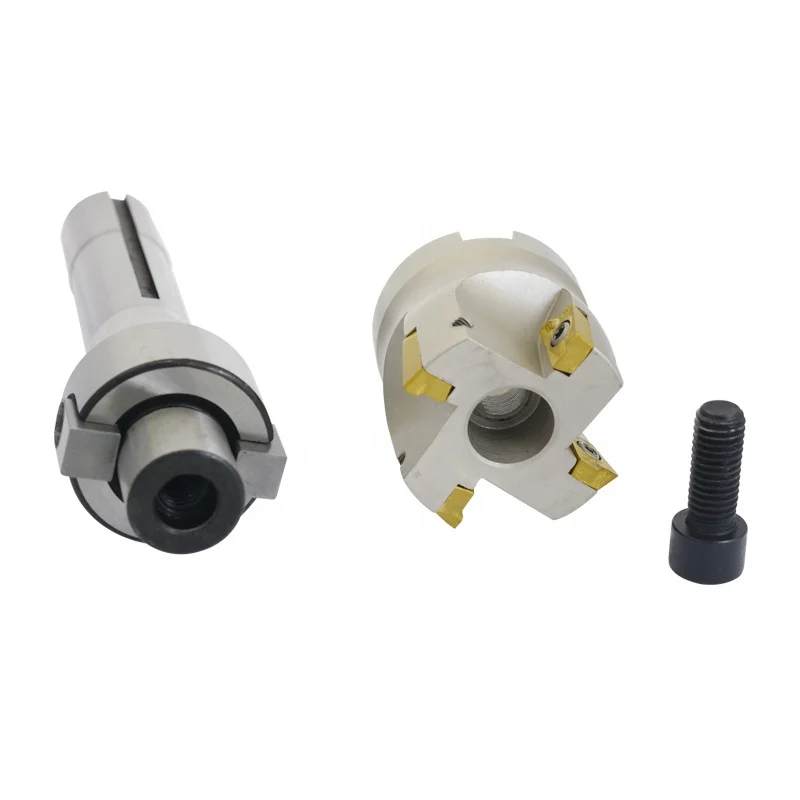 

CNC Milling Cutter Set R8 Shank FMB22 - 400R 63mm Face Mill with 10pcs APMT1604 Carbide Inserts