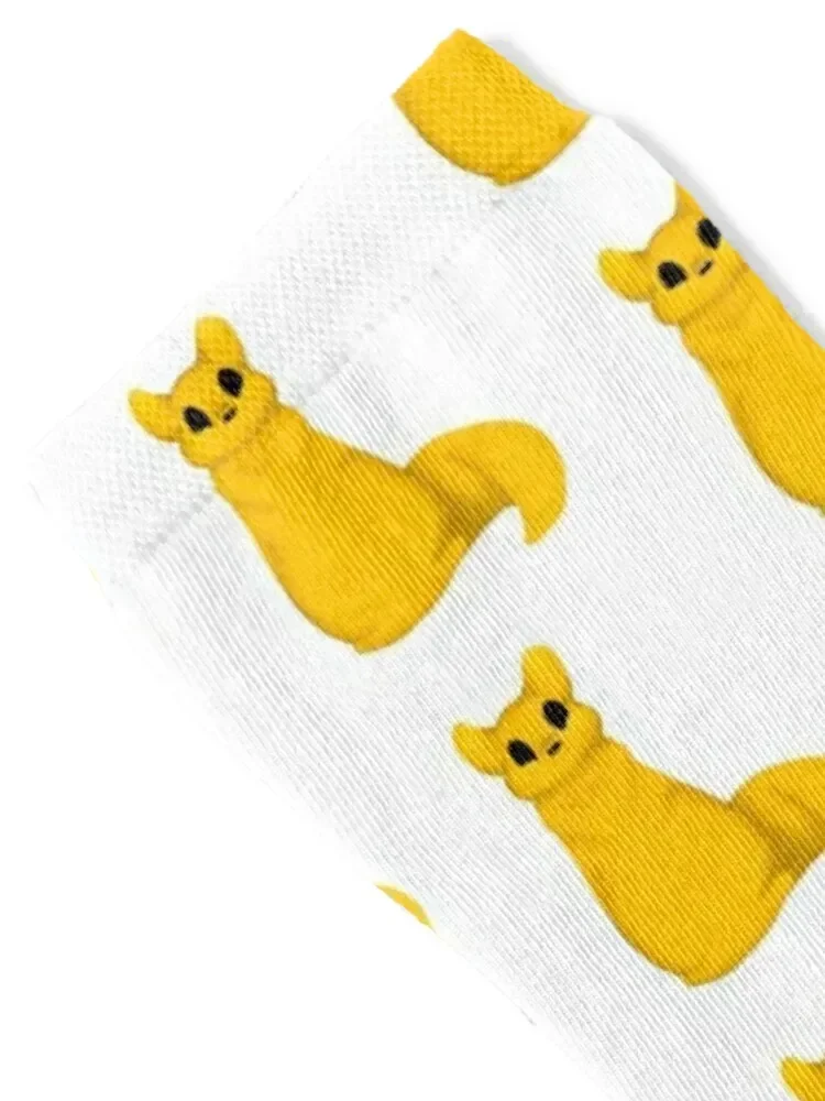 Gamer Fan Art Yellow Cat Slug Rain World Downpour Video Game Socks basketball cool Christmas gym Men Socks Women's