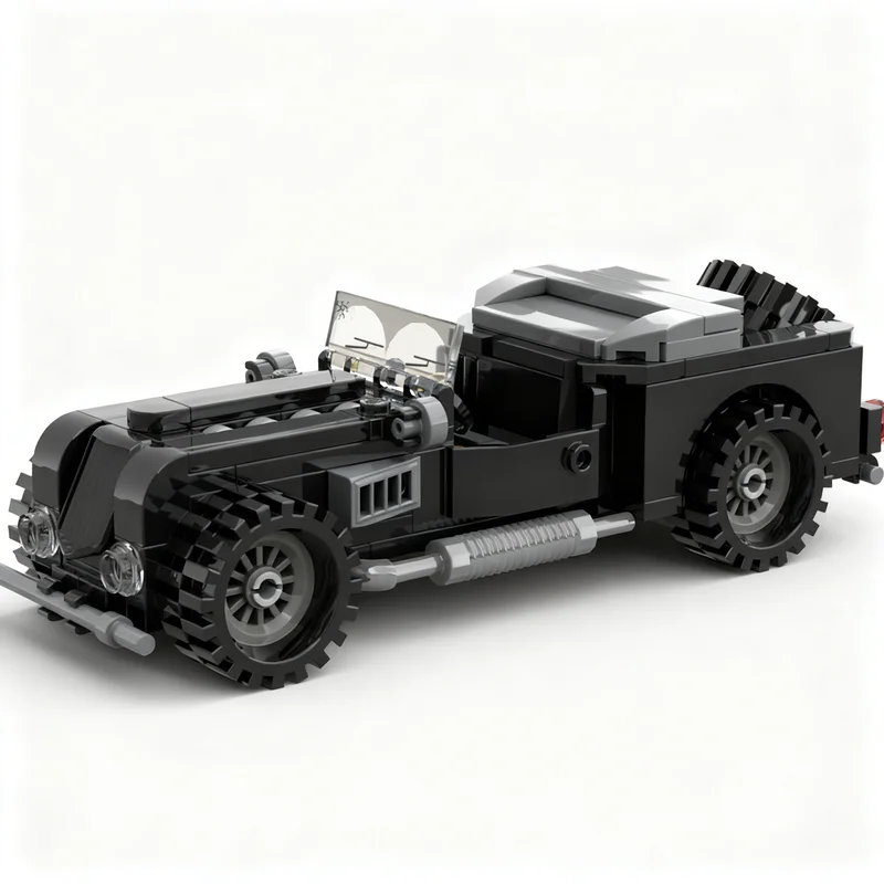 134pcs MOC Adventurers Villains' Car Model Building Blocks Construction Toy Christmas Gift Art Birthday Brick Creative Display