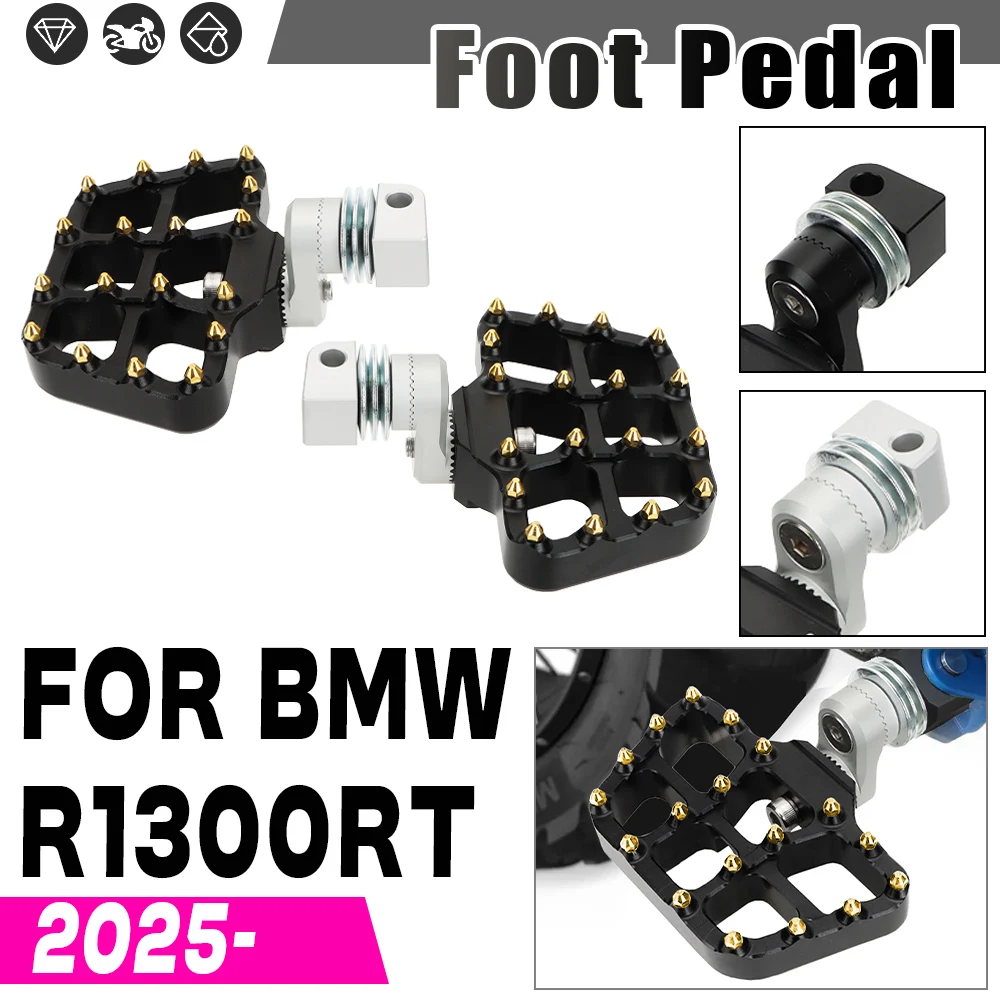 

Adjustable Passenger Non-slip Foot Pegs Kit Rear Foot Rests Pedals Motorbike New Footpeg For BMW R1300RT R 1300 RT R1300Rt 2025