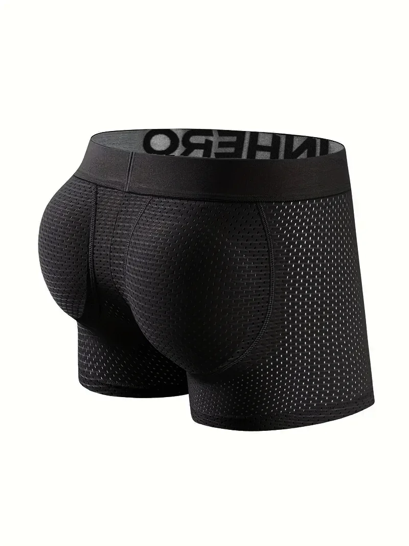 Breathable Mesh Youth Boxer Shorts Letter Print Belt Mens Underwear UltraThin Quick Drying Underpants Seamless Male Briefs With 3