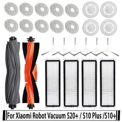 Xiaomi Robot Vakum S20+ / S10 Plus /S10+/ B108GL / B105 / B108CN B113CN Parçaları Aksesuarları Filtre Ana Yan Fırça Paspas