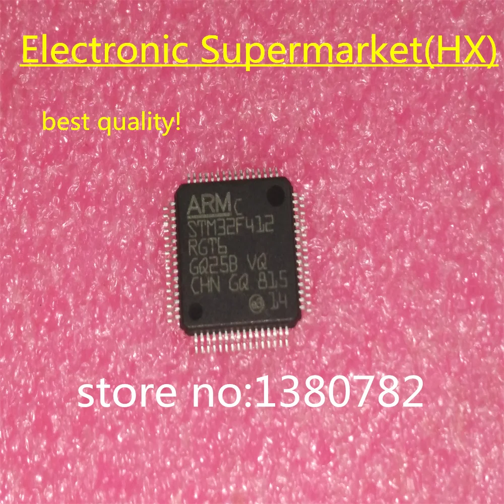 Free Shipping (10pcs-50pcs) STM32F412RGT6 STM32F412  LQFP-64 IC In stock!