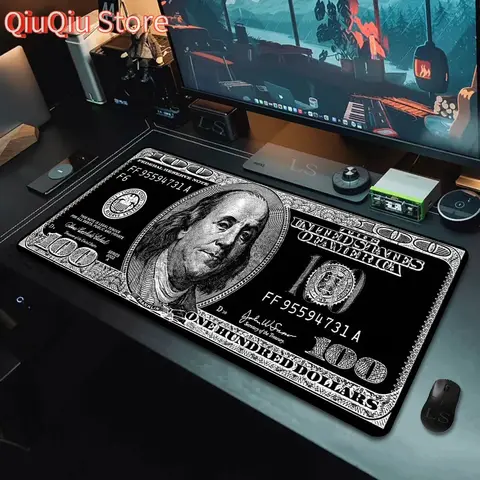 Dollar MousePad Gamer Desk Accessories Office Gaming Pc Cushion Mat Mause pad Anime Computer Table Setup Rug 900×400 Desk Mat