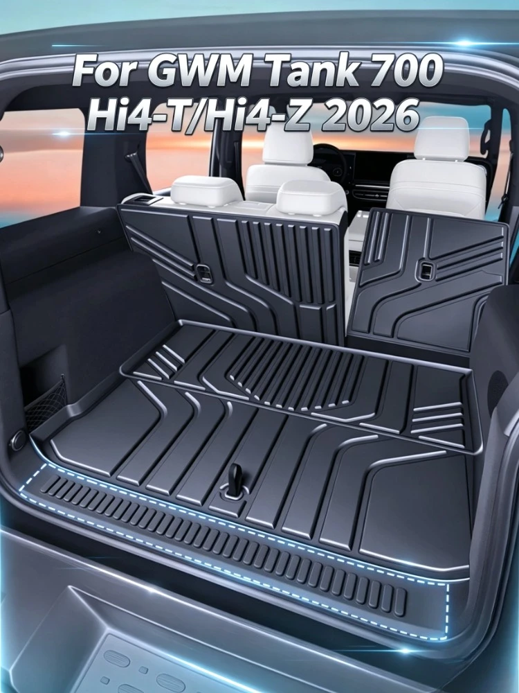 Cargo Liner For GWM Tank 700 Hi4-T/Hi4-Z 2026 Car TPE Trunk Mat Scratch-Resistant Wear-Resistant Car Boot Mat Interior Accessory
