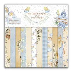 2023New my little angel Scrapbooking paper pack of 24sheets handmade craft paper craft Background pad