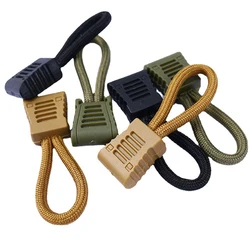 10 Pcs Zipper Pull Puller End Fit Rope Tag Replacement Clip Broken Buckle Fixer Zip Cord Travel Bag Suitcase Tent BackpackTab