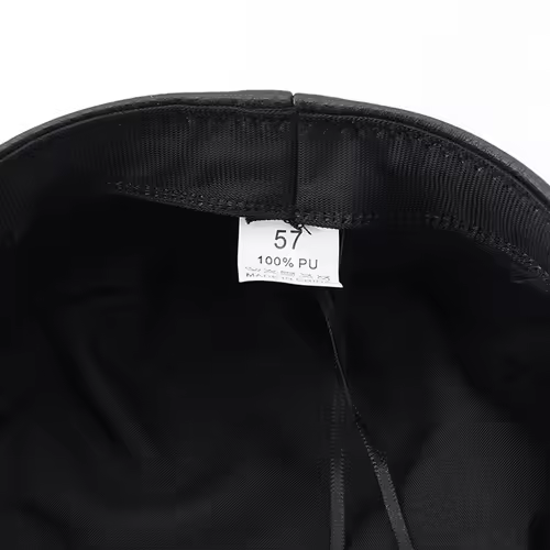 Women's Trendy Beret Black Pu Leather Flat Top Captain Military Caps Women's Accessories - Image 6